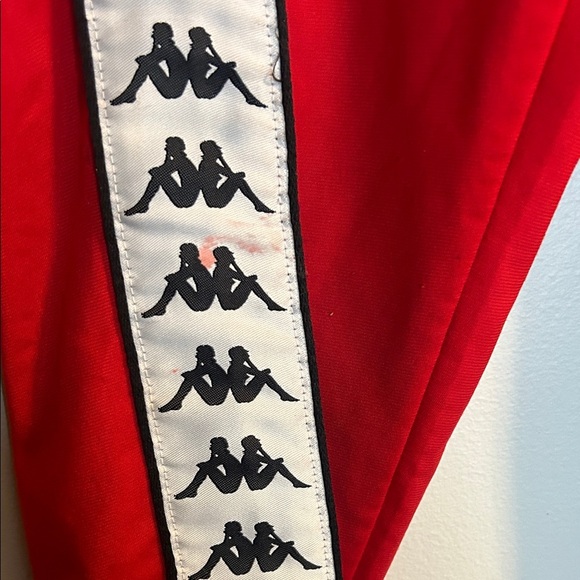 Kappa Red Joggers with Logo Side Tape - Picture 8 of 13
